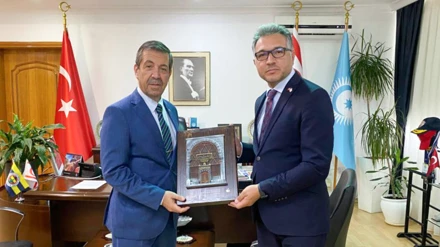 Rektör Aksoy, KKTC Dışişleri Bakanı Ertuğruloğlu’nu ziyaret etti